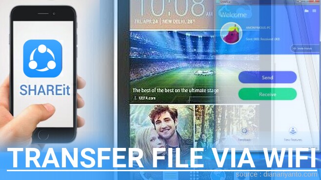 Cara Mudah Transfer File via Wifi di HTC 326G Menggunakan ShareIt Terbaru