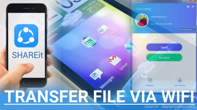 Tips Transfer File via Wifi di HTC Amaze 4G Menggunakan ShareIt Terbaru