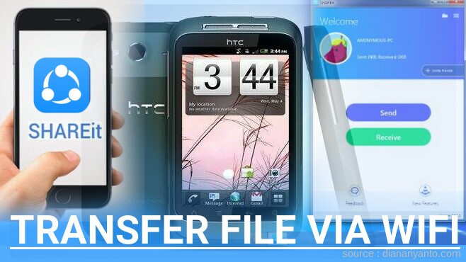 Cara Mudah Transfer File via Wifi di HTC Bliss Menggunakan ShareIt Terbaru