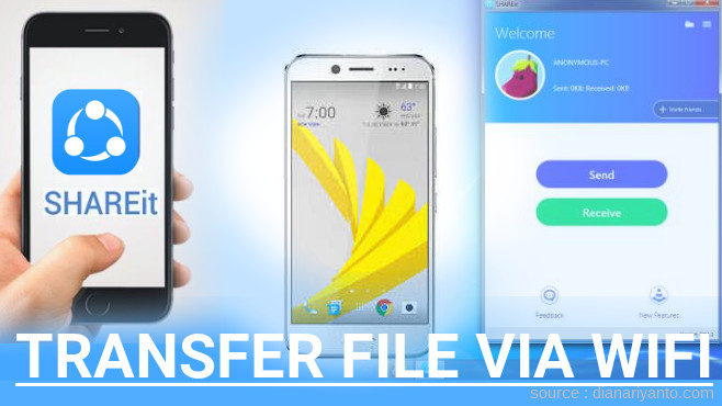 Mengenal Transfer File via Wifi di HTC Bolt Menggunakan ShareIt Terbaru