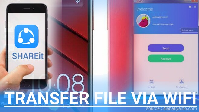 Transfer File via Wifi di HTC Butterfly Menggunakan ShareIt Terbaru