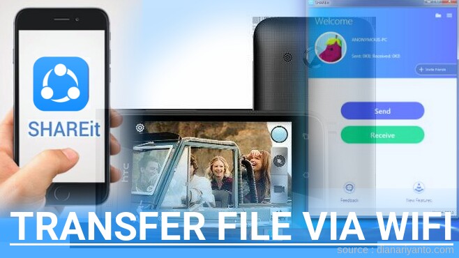 Cara Mudah Transfer File via Wifi di HTC Desire 200 Menggunakan ShareIt Terbaru