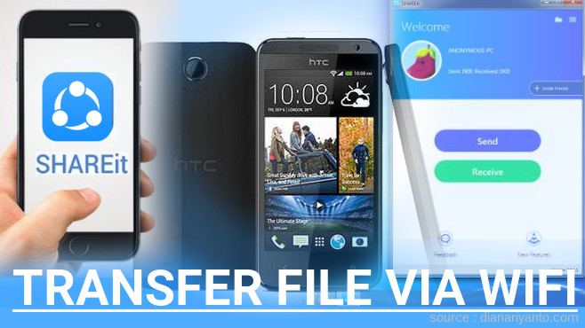 Cara Transfer File via Wifi di HTC Desire 300 Menggunakan ShareIt Versi Baru