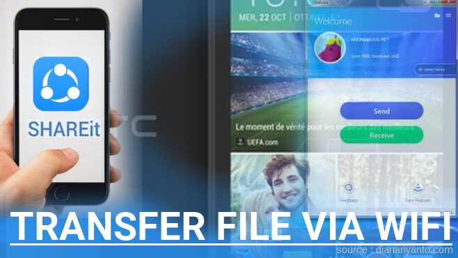 Cara Mudah Transfer File via Wifi di HTC Desire 320 Menggunakan ShareIt Versi Baru