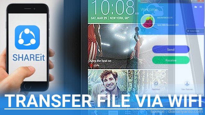 Mengenal Transfer File via Wifi di HTC Desire 610 Menggunakan ShareIt Versi Baru