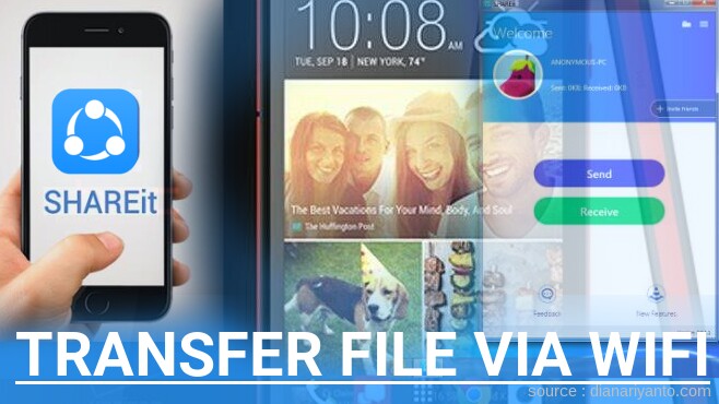 Tutorial Transfer File via Wifi di HTC Desire 612 Menggunakan ShareIt Terbaru