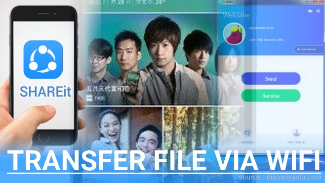 Kirim dan Transfer File via Wifi di HTC Desire 620G Menggunakan ShareIt Terbaru