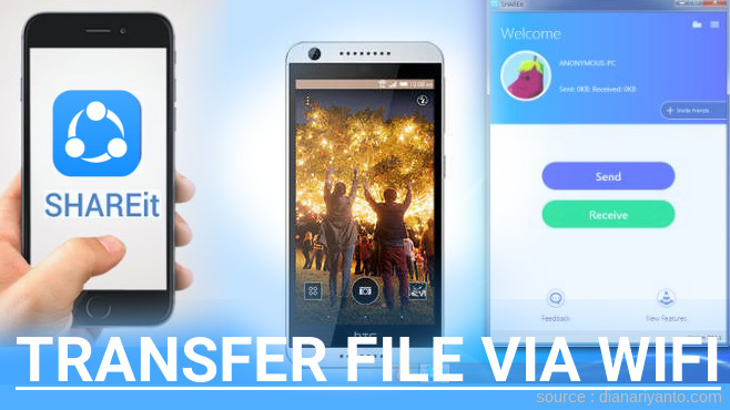 Mudahnya Transfer File via Wifi di HTC Desire 626G+ dual sim Menggunakan ShareIt Versi Baru