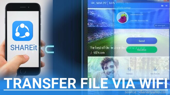 Kirim dan Transfer File via Wifi di HTC Desire 626G+ Menggunakan ShareIt Terbaru