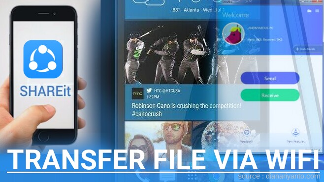 Tutorial Transfer File via Wifi di HTC Desire 626s Menggunakan ShareIt Terbaru