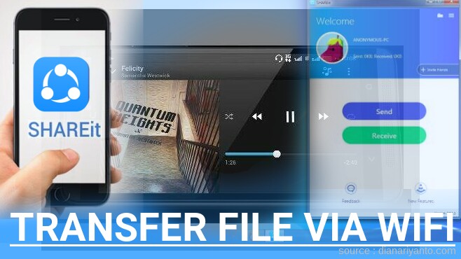 Cara Mudah Transfer File via Wifi di HTC Desire 700 Menggunakan ShareIt Terbaru