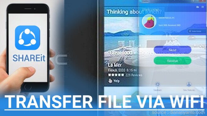 Kirim dan Transfer File via Wifi di HTC Desire 728 Menggunakan ShareIt Versi Baru