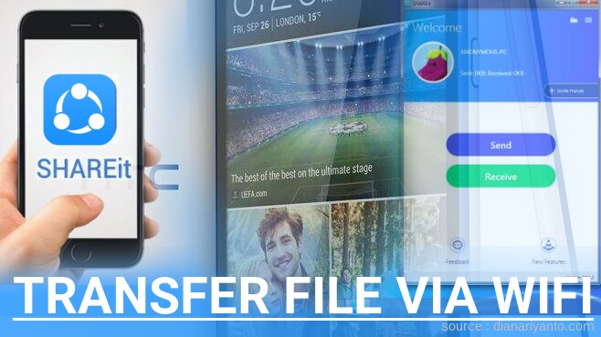 Kirim dan Transfer File via Wifi di HTC Desire 820 Mini Menggunakan ShareIt Versi Baru