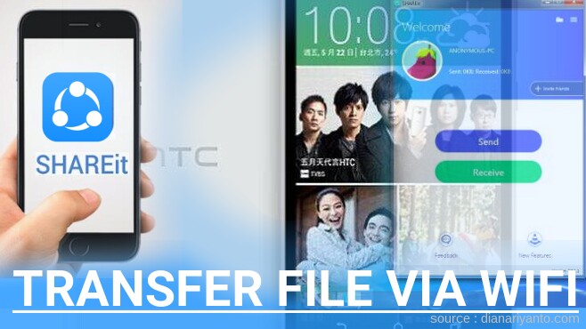 Cara Transfer File via Wifi di HTC Desire 820G+ Menggunakan ShareIt Terbaru