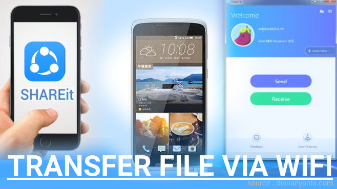 Mengenal Transfer File via Wifi di HTC Desire 828 Menggunakan ShareIt Versi Baru