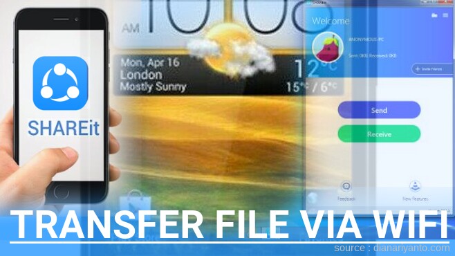 Mengenal Transfer File via Wifi di HTC Desire C A320E Menggunakan ShareIt Versi Baru