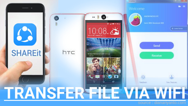 Tutorial Transfer File via Wifi di HTC Desire Eye Menggunakan ShareIt Terbaru
