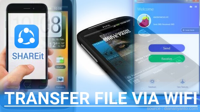 Mengenal Transfer File via Wifi di HTC Desire II Menggunakan ShareIt Versi Baru