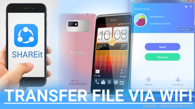 Mudahnya Transfer File via Wifi di HTC Desire L Menggunakan ShareIt Versi Baru