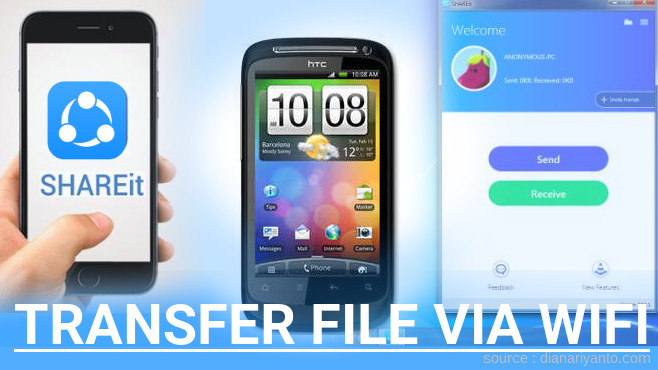 Tips Transfer File via Wifi di HTC Desire S Menggunakan ShareIt Terbaru
