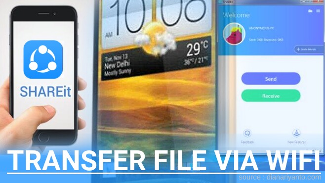 Cara Transfer File via Wifi di HTC Desire SV Menggunakan ShareIt Versi Baru