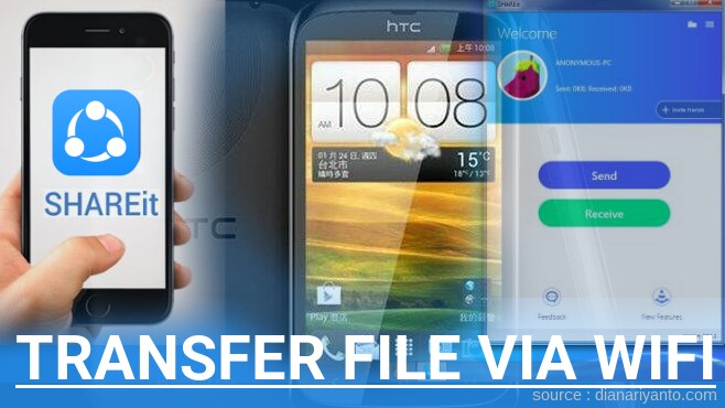 Cara Mudah Transfer File via Wifi di HTC Desire U Menggunakan ShareIt Versi Baru