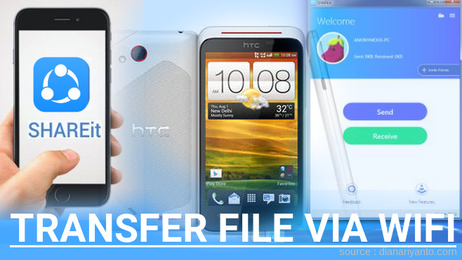 Mudahnya Transfer File via Wifi di HTC Desire XC Menggunakan ShareIt Terbaru