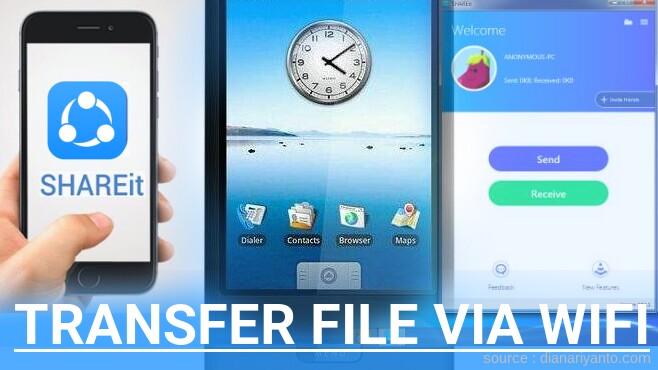 Mengenal Transfer File via Wifi di HTC Dream Menggunakan ShareIt Terbaru