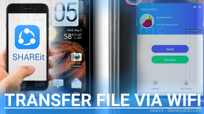Mengenal Transfer File via Wifi di HTC DROID Incredible Menggunakan ShareIt Terbaru