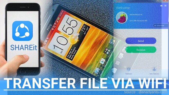 Mudahnya Transfer File via Wifi di HTC EVO 4G LTE Menggunakan ShareIt Versi Baru