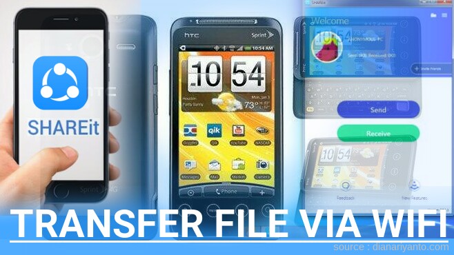 Mudahnya Transfer File via Wifi di HTC EVO Shift 4G Menggunakan ShareIt Versi Baru