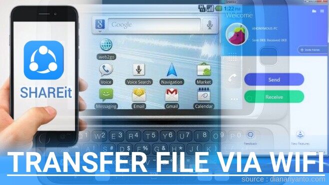 Transfer File via Wifi di HTC G2 Menggunakan ShareIt Versi Baru