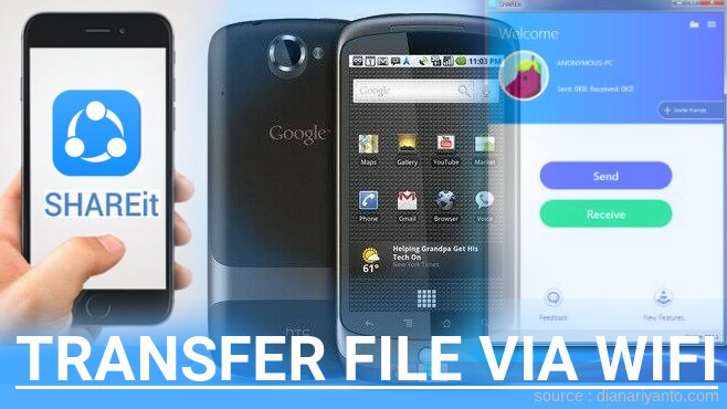 Mudahnya Transfer File via Wifi di HTC Google Nexus One CDMA Menggunakan ShareIt Versi Baru