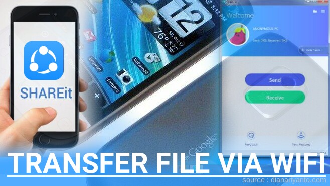 Cara Mudah Transfer File via Wifi di HTC Hero CDMA Menggunakan ShareIt Terbaru