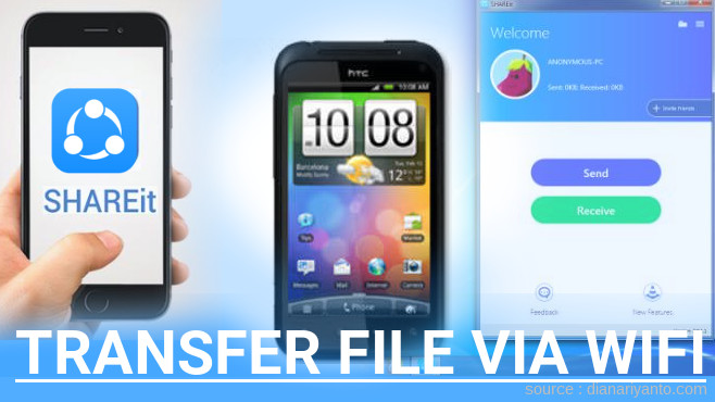 Mudahnya Transfer File via Wifi di HTC Incredible S Menggunakan ShareIt Terbaru