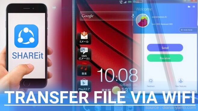 Cara Mudah Transfer File via Wifi di HTC J Menggunakan ShareIt Versi Baru