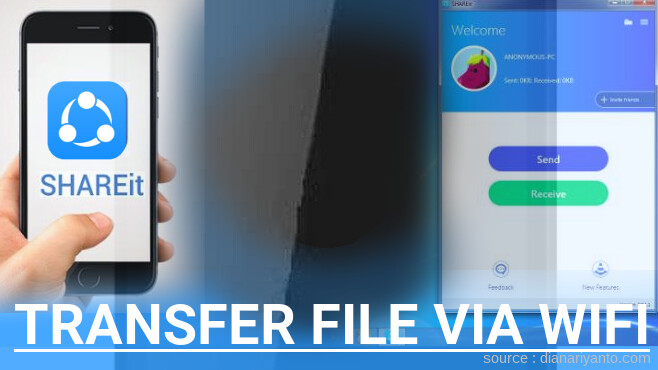 Cara Transfer File via Wifi di HTC Lead Menggunakan ShareIt Terbaru