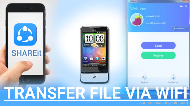 Cara Mudah Transfer File via Wifi di HTC Legend Menggunakan ShareIt Terbaru