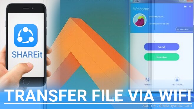 Kirim dan Transfer File via Wifi di HTC M10 Menggunakan ShareIt Versi Baru