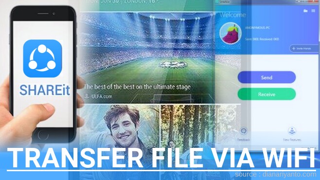 Transfer File via Wifi di HTC One E8 Dual SIM Menggunakan ShareIt Terbaru