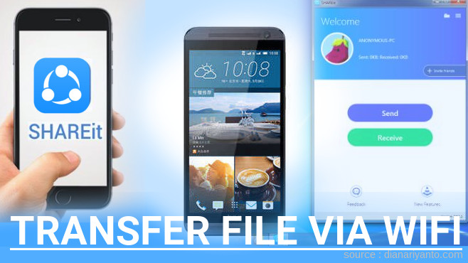 Mengenal Transfer File via Wifi di HTC One E9 Menggunakan ShareIt Versi Baru