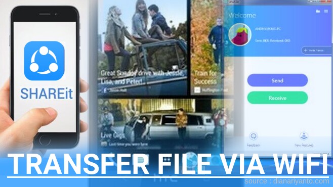 Cara Transfer File via Wifi di HTC One M7 801E Menggunakan ShareIt Terbaru