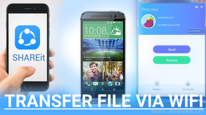 Mudahnya Transfer File via Wifi di HTC One M8 32GB Menggunakan ShareIt Terbaru