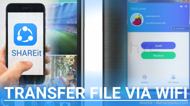 Transfer File via Wifi di HTC One M8 Menggunakan ShareIt Versi Baru