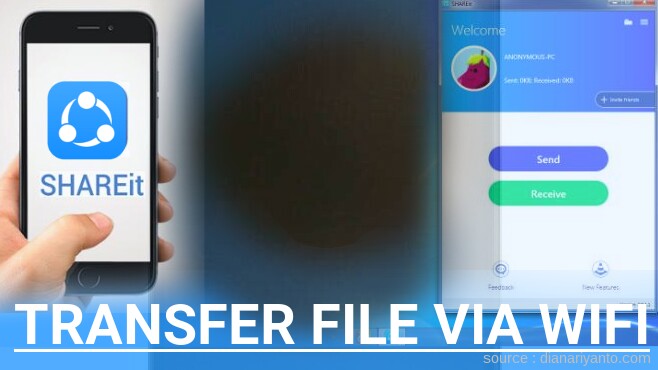 Kirim dan Transfer File via Wifi di HTC One ME9 Menggunakan ShareIt Versi Baru