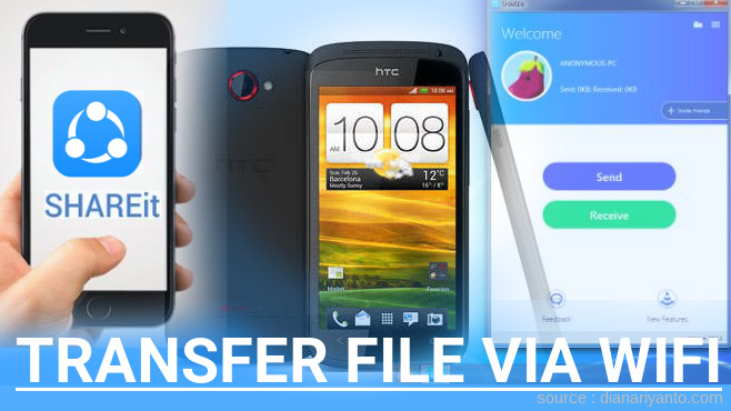 Cara Transfer File via Wifi di HTC One S Menggunakan ShareIt Terbaru