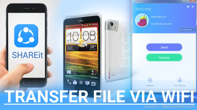 Tutorial Transfer File via Wifi di HTC One SC Menggunakan ShareIt Versi Baru