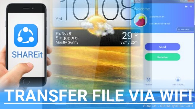 Transfer File via Wifi di HTC One SV LTE Menggunakan ShareIt Terbaru