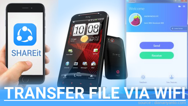 Tips Transfer File via Wifi di HTC Rezound Menggunakan ShareIt Versi Baru