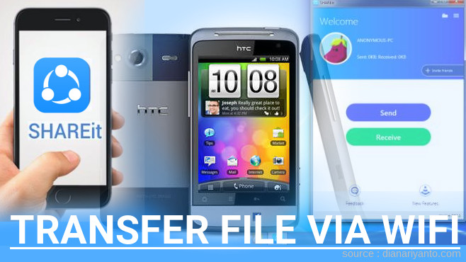 Tutorial Transfer File via Wifi di HTC Salsa Menggunakan ShareIt Terbaru